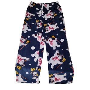 Frosty the Snowman Pajama Pants Sleepwear Blue Size L (32"x30.5") - Imperfect